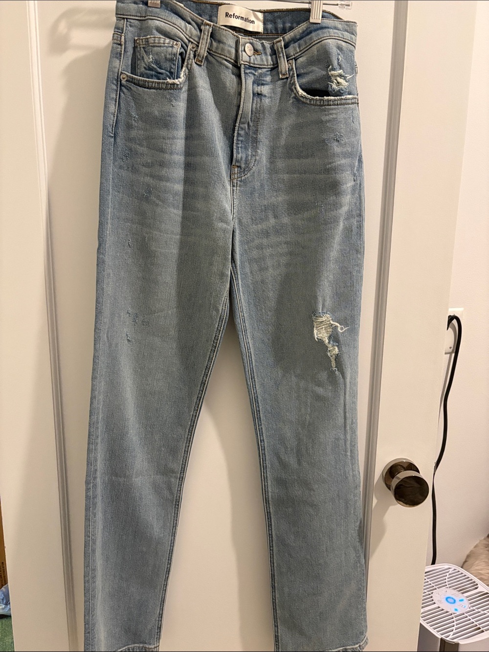 Reformation Liza High Straight Jean Size 28